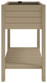 világosbarna polipropilén magaságyás 110x45x79 cm