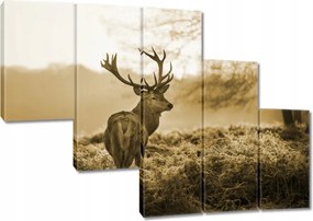 Vászonkép 150x105 Szépia szarvas