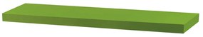 Lebegő polc 80 cm. MDF, Zöld Színben P-005