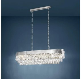 Eglo 39495 - Csillár láncon VALPARAISO 13xE14/40W/230V fényezett króm