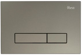 WC vezérlő gomb H type Nickiel INOX