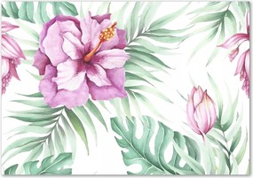 Üveg falpanel Hawaii virágok Ragasztó Ingyenes