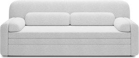 Fehér buklé kinyitható-tárolóhelyes kanapé 236 cm Elioss – ELTAP