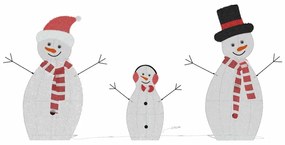 Világító Hóember Család 3 pcs Meleg fehér Poliészter