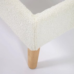 Lydia világosszürke kétszemélyes ágy, 160 x 200 cm - Kave Home