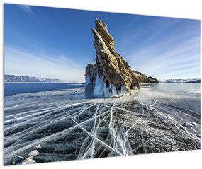 Jeges sziklák képe (90x60 cm)