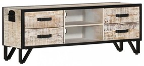 tömör akácfa TV-szekrény 110 x 30 x 41 cm
