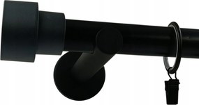 Függönykarnis Fekete Matt fi25mm Modern 400cm Bélyegző