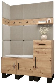 Előszobabútor Amanda 10 (artisan tölgy + bézs). 1085938