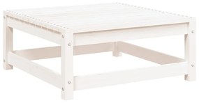 fehér tömör fenyőfa kerti lábtartó 70 x 70 x 30 cm