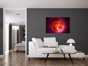 Modern rózsaszín absztrakció képe (90x60 cm)