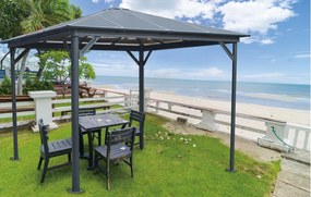 kerti pavilon LANITPLAST 33 antracit + bronz PC LG2454