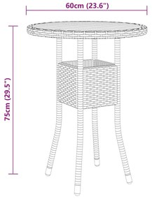 5 részes fekete polyrattan kerti ülőgarnitúra