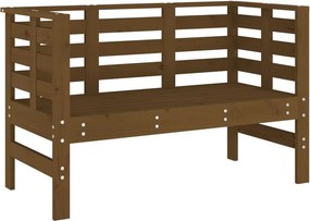 vidaXL mézbarna tömör fenyőfa kerti pad 111,5 x 53 x 71 cm
