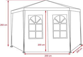 MARION Kerti party sátor - pavilon