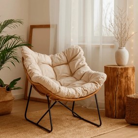 Pihenőfotel bézs színben FIN