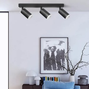 Spotlámpa LONDON 3xGU10/10W/230V fekete