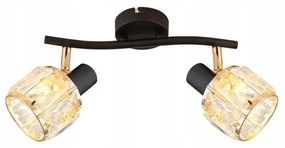 Spotlámpa DUBAI 2xE14/40W/230V fekete/arany