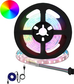 vidaXL LED szalag 12 pcs Fekete és Átlátszó 1200 mm Réz és műanyag