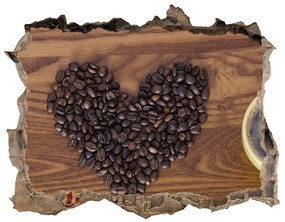 3d-s lyuk vizuális effektusok matrica Szeretem a kávét nd-k-77959607