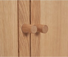 Natúr színű szekrény tölgyfa dekorral 90x90 cm Dash – Hübsch