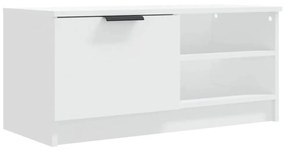 fehér szerelt fa TV-szekrény 80 x 35 x 36,5 cm