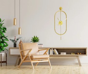 Mclock-00105 arany fém falióra, 28 x 80 cm