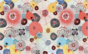 Fotótapéta Flizelin Dekoratív az irodába Színes virágok 416x254 Ragasztó