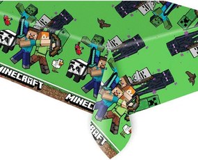 Minecraft Green műanyag asztalterítő 120x180 cm