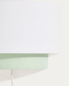 Fehér-türkiz gyerek lámpa textil búrával Bianella – Kave Home