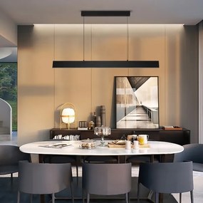 Brilagi - LED Dimmelhető csillár zsinóron SLIMLINE LED/40W/230V 3000-6000K fekete + távirányító