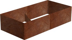 Alto Emelt virágágyás 74 x 148 x 36 cm, corten CORGARDEN 1012