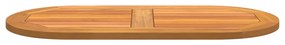 Asztallap 90x45x2,2 cm Ovális Tömör Fa Akác