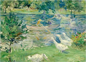 Kép - Berthe Morisot, Girl in a Boat with Geese, reprodukciók (70x50 cm)