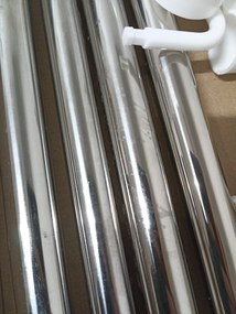 AKCIÓ Compact sarokpolc fürdőszobába teleszkópos 104-315 cm, fehér II. osztály