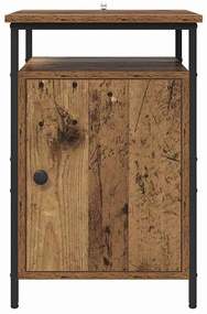 Éjjeliszekrény 2 pcs Régi fa 40 x 42 x 60 cm Faanyag