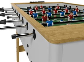 Juskys Asztali futball 142x76x88 cm - természetes/fehér