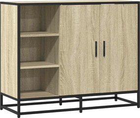 vidaXL sonoma tölgy színű szerelt fa tálalóasztal 92 x 35 x 76 cm