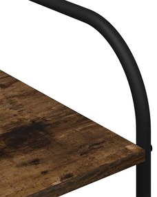 vidaXL Ruhafogó polcokkal Barna Tölgy 120 x 44 x 160 cm Faanyag