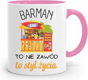 Rózsaszín Bögre Csaposnak Életmód Ajándék fényképes nyomtatással