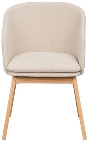 Bézs kárpitozott étkezőfotel szett 2 db-os Windham – Rowico
