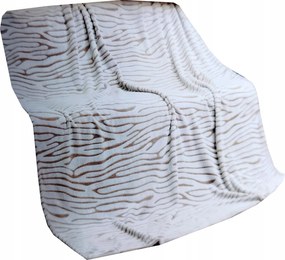 Takaró Smukee dekoratív bézs zebra 150x200cm 259
