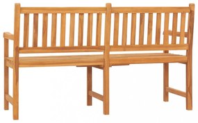 3 személyes tömör tíkfa kerti pad asztallal 150 cm