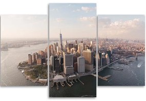 Gario Vászonkép Manhattan, New York látképe - 3 részes Méret: 90 x 60 cm