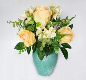 Rózsa csokor Mű rózsák Narancs dekoráció Virág ág Nagy