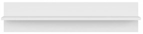4 db fehér forgácslap fali polc 80 x 11,5 x 18 cm