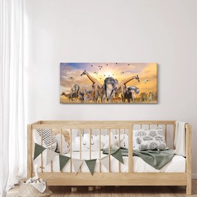 Kép - Afrikai állatok (120x50 cm)