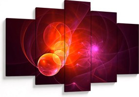 Modern rózsaszín absztrakció képe (150x105 cm)