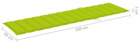 élénkzöld oxford szövet napozóágy párna 200 x 50 x 3 cm