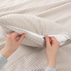 Goldea krepp párnahuzat - latte 40 x 40 cm